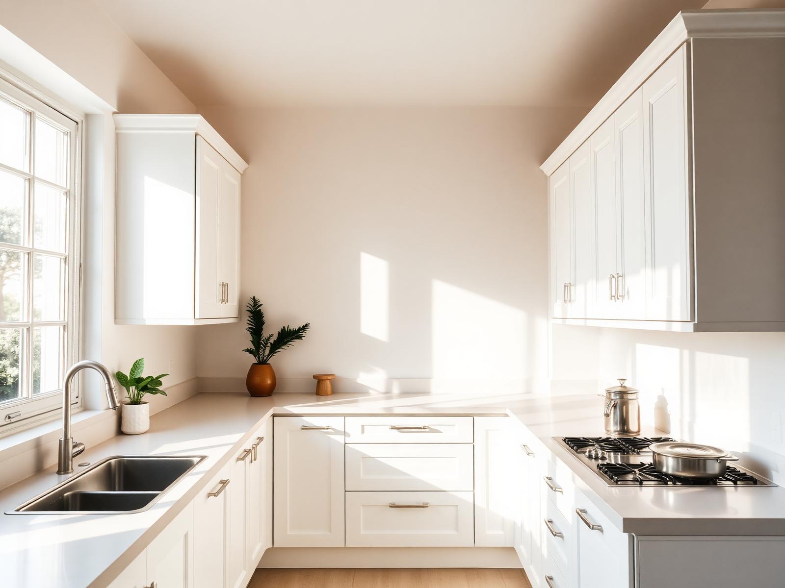 Bright clean kitchen interior